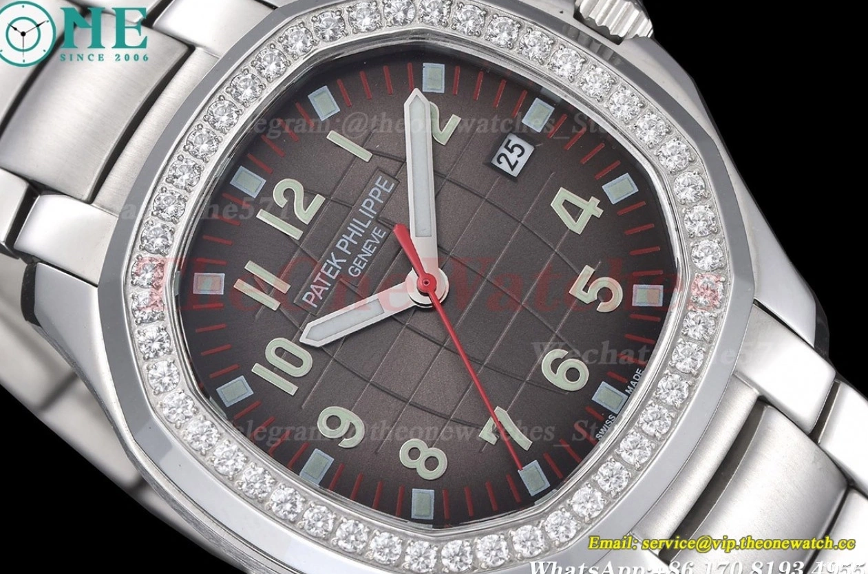 Grey Aquanaut 40mm Dial GDF SS MY8215 SS Gradient 5167 Dia 1229